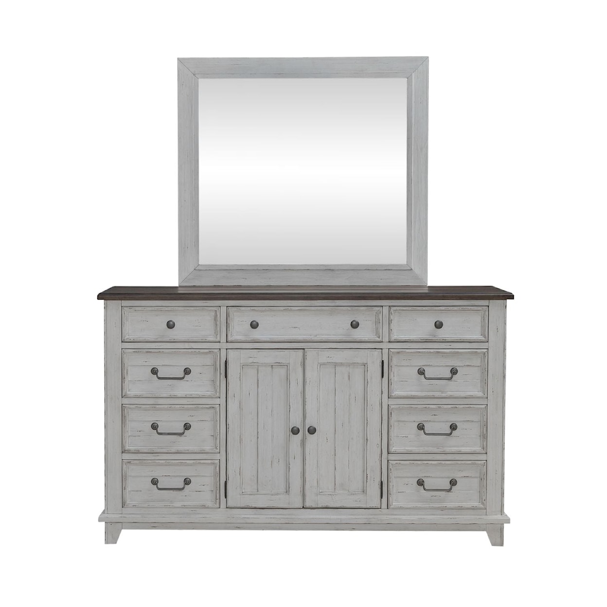 Liberty Furniture River Place Dresser and Mirror Set
