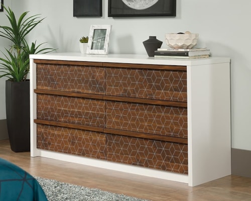 Mid-Century Modern 6-Drawer Dresser