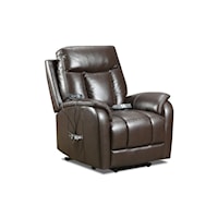 Contemporary Power Lift Recliner with Heat & Massage