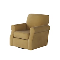 Swivel Chair with Rolled Arms