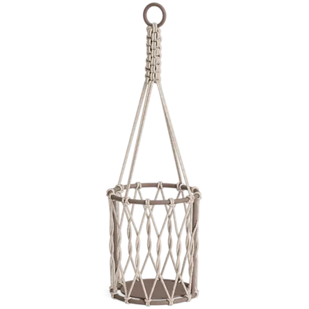 Hanging Woven Rope Greenery Basket