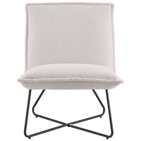 Faux Sherpa Upholstered Accent Chair