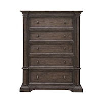 Traditional 5-Drawer Bedroom Chest