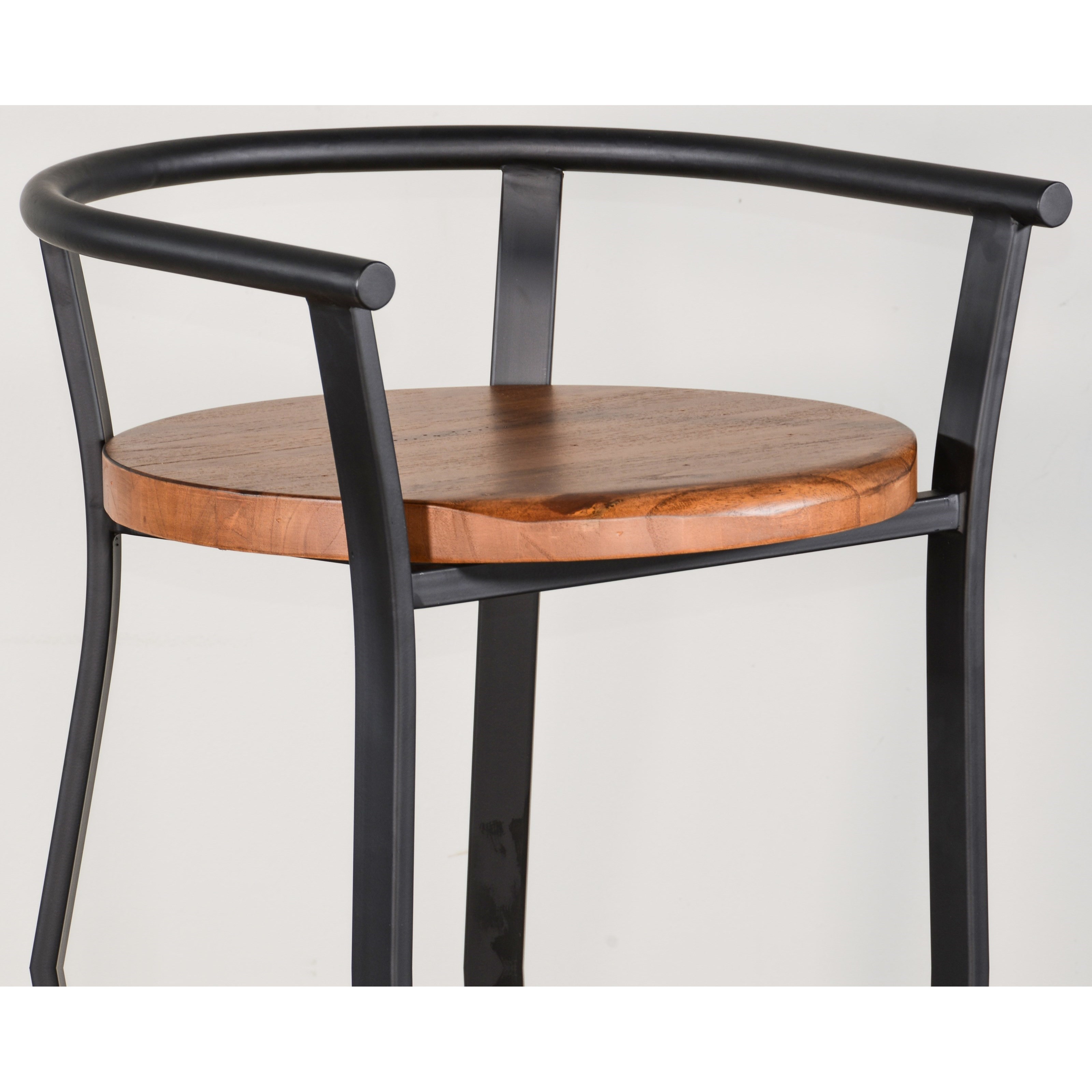 30"H Barstool, Wood Seat