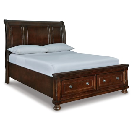 4pc Queen Sleigh Storage Bedroom