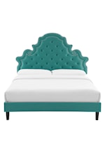 Modway Gwyneth Tufted Performance Velvet Queen Platform Bed