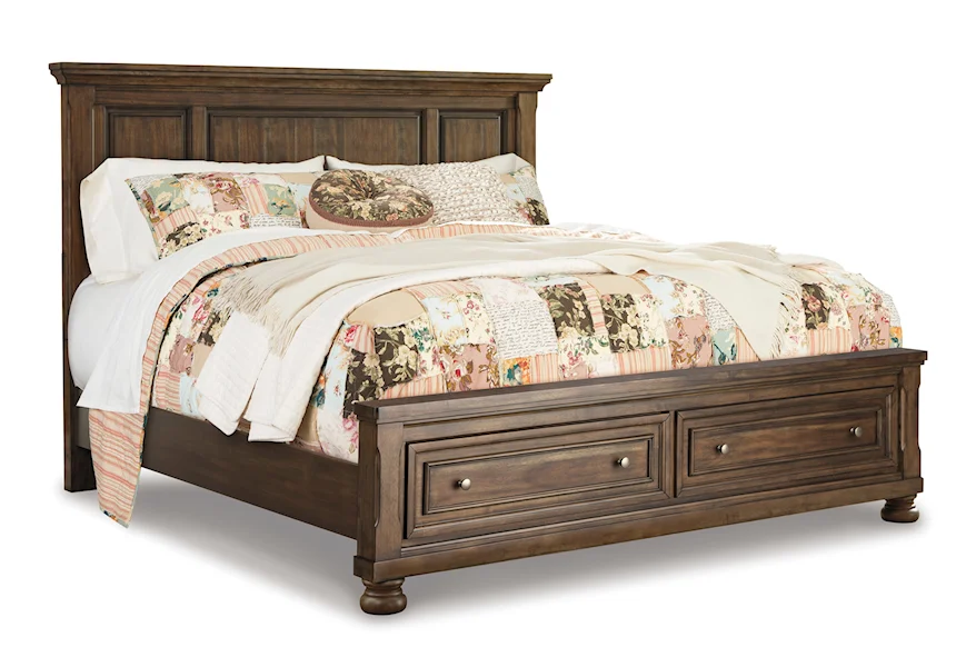 Flynnter King Panel Bed with Storage by Signature Design by Ashley Furniture at Sam's Appliance & Furniture