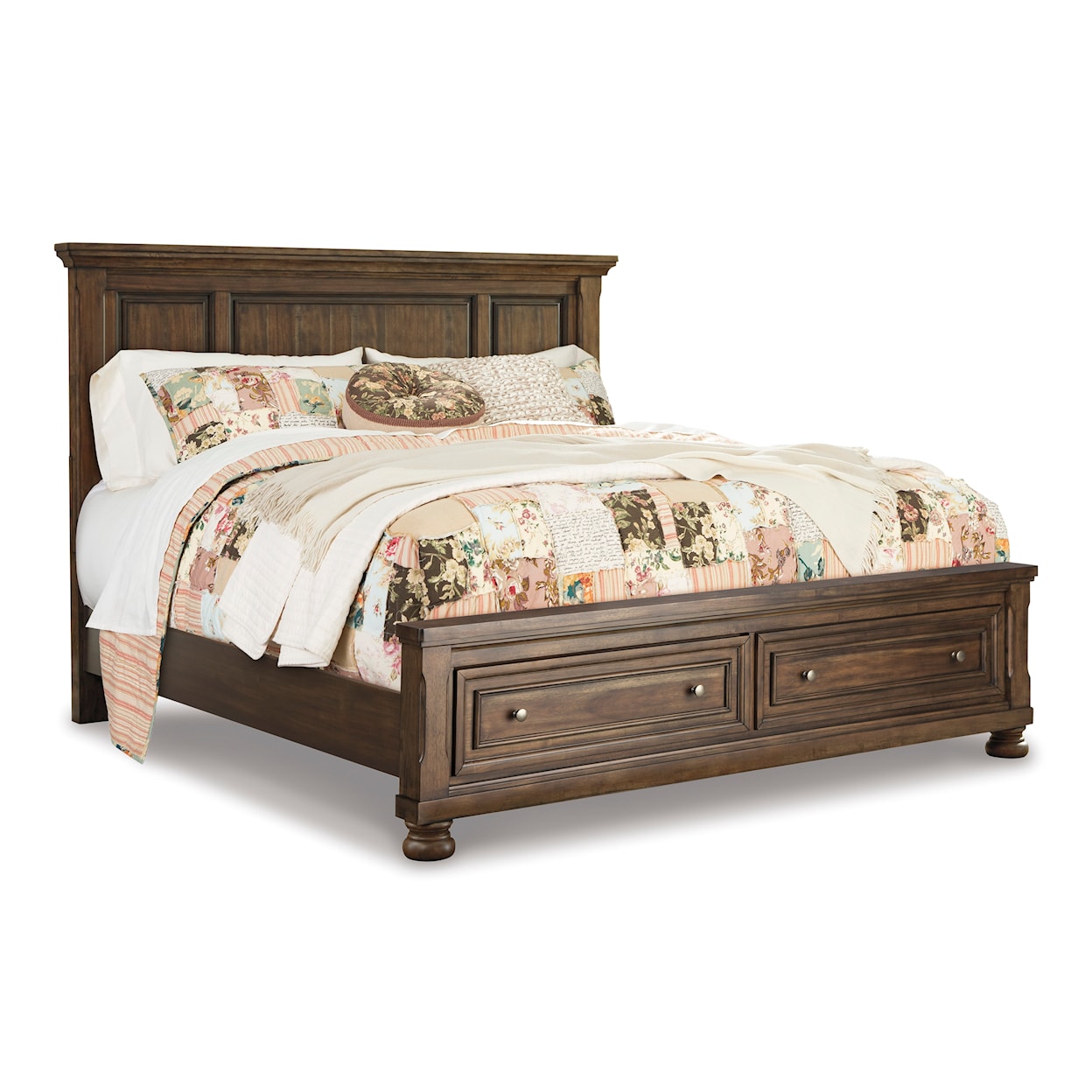 Signature Design by Ashley Flynnter California King Panel Bed with Storage