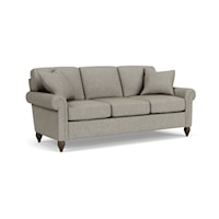 Transitional 3-Seat Sofa with Rolled Arms