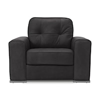 Pachuca Contemporary Arm Chair with Tufted Back