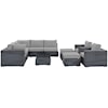 Modway Summon Outdoor 10 Piece Sectional Set
