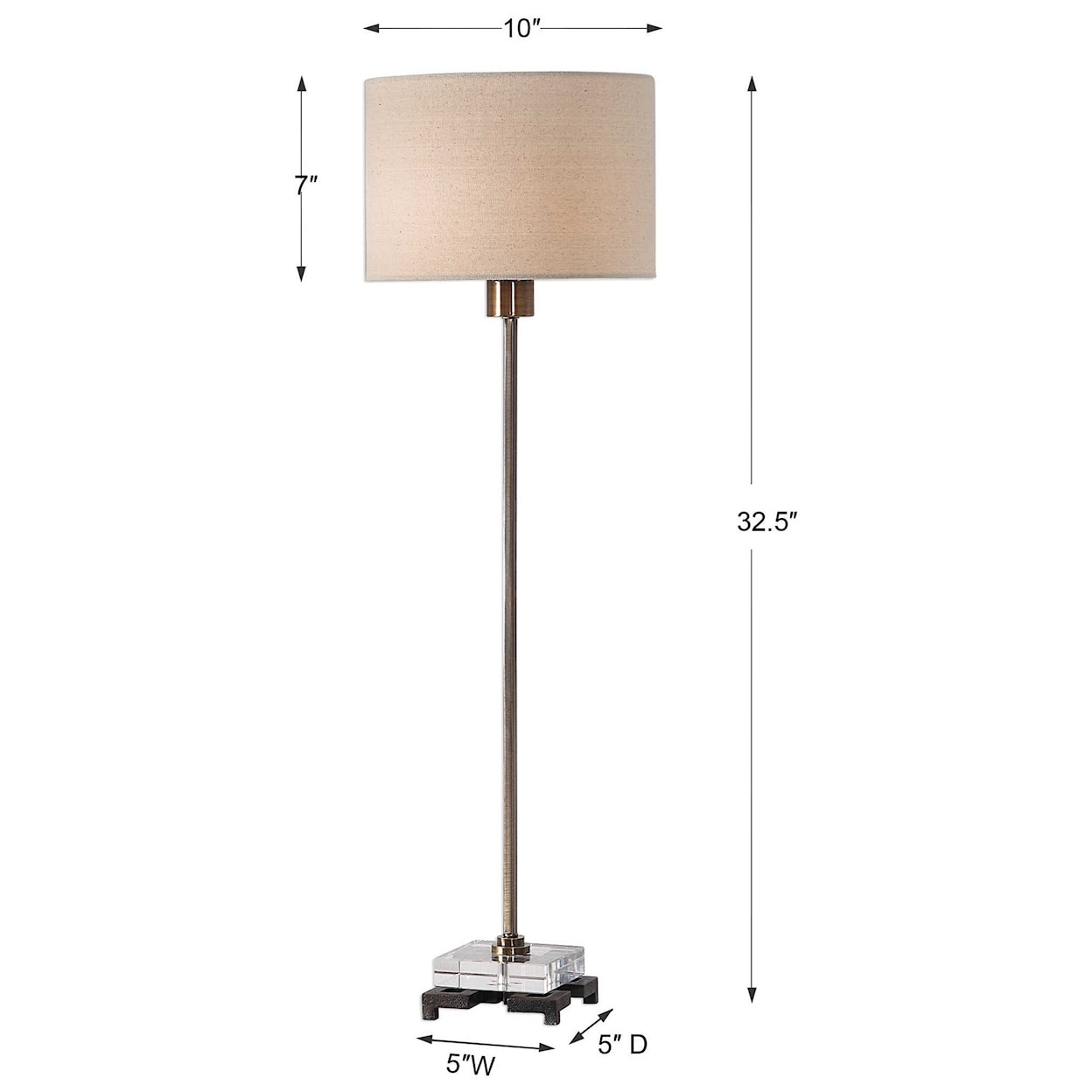 Uttermost Table Lamps Brass Table Lamp