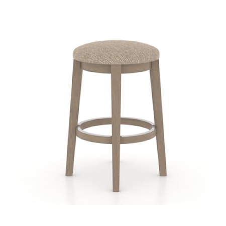 Upholstered fixed stool