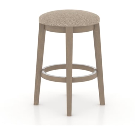 Upholstered fixed stool