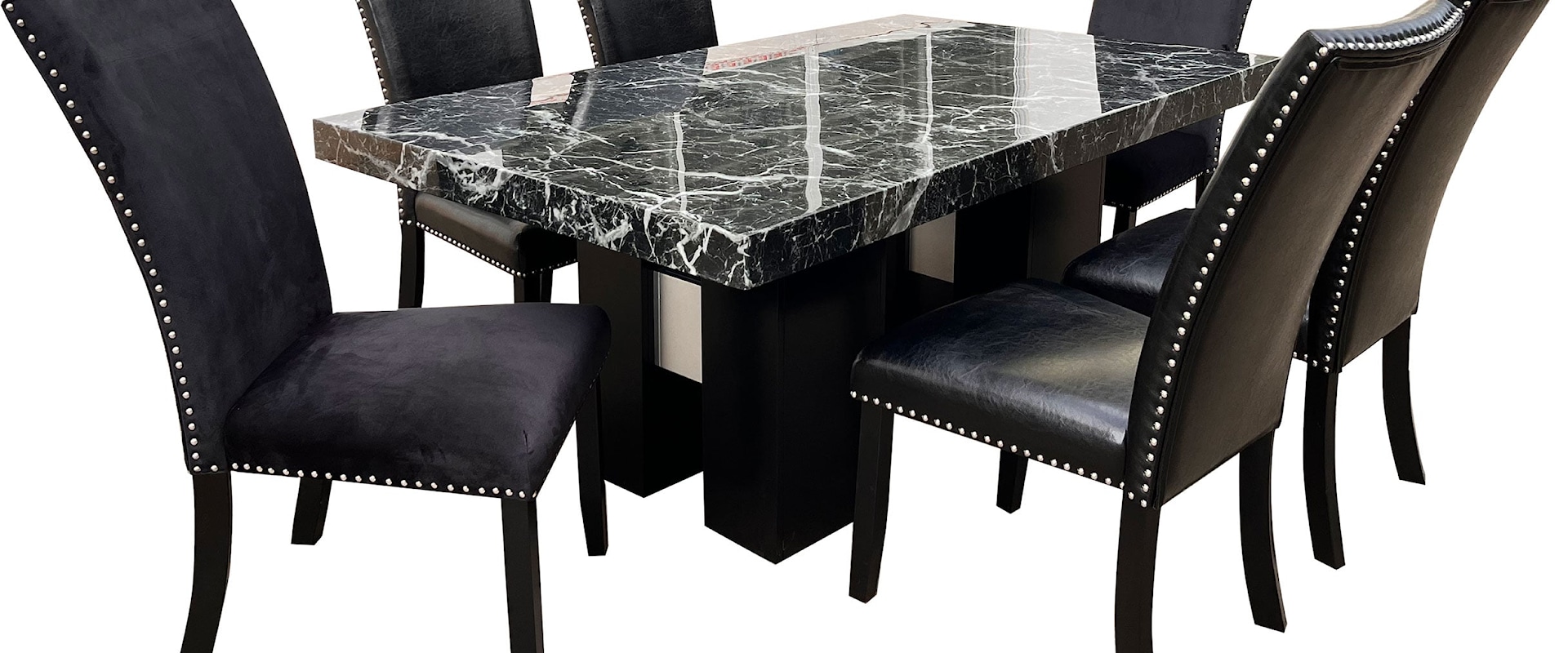 Contemporary Dining Table with 4 Dining Chairs