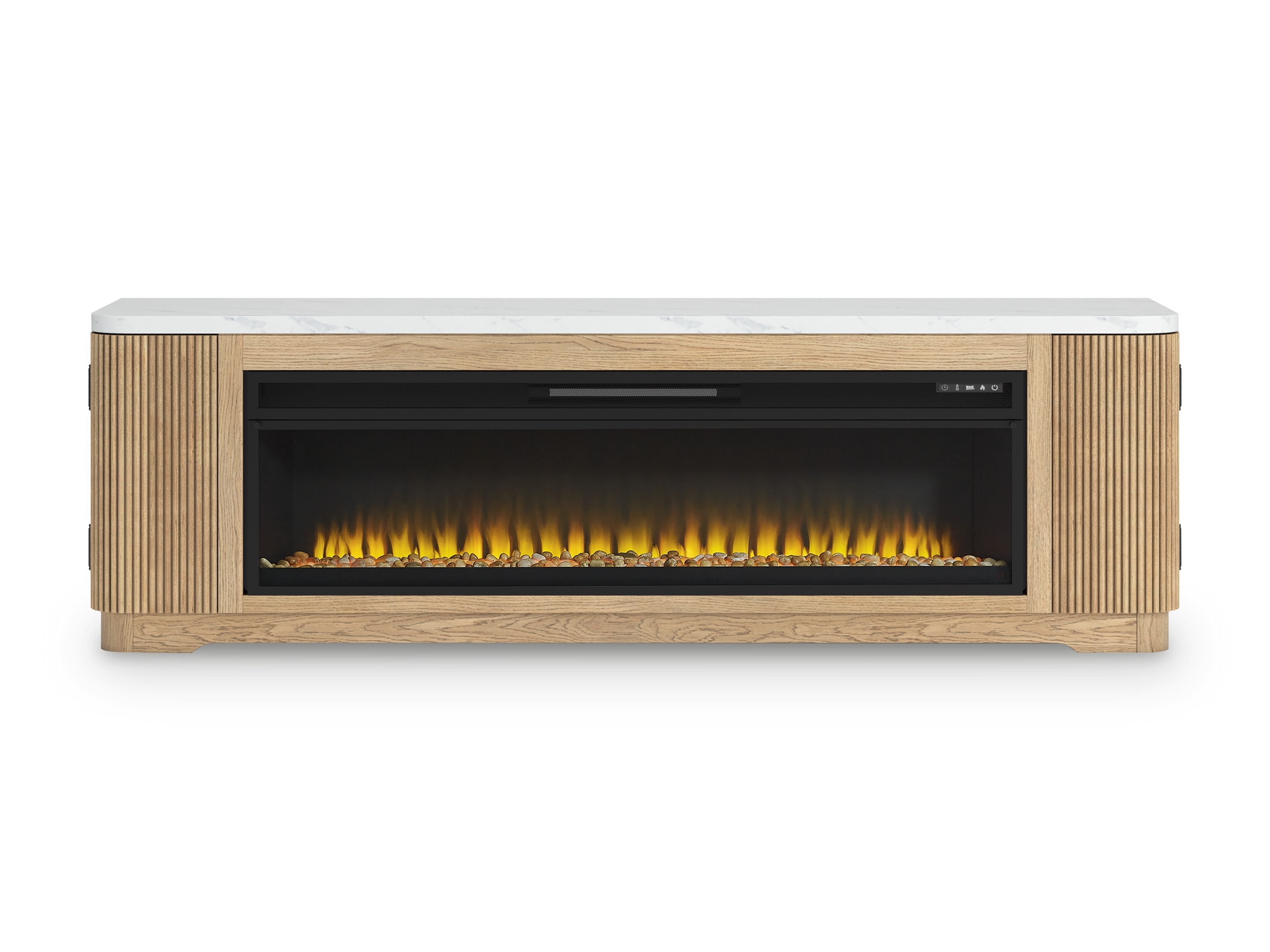 Signature Design by Ashley Camdill 80" TV Stand With Electric Fireplace