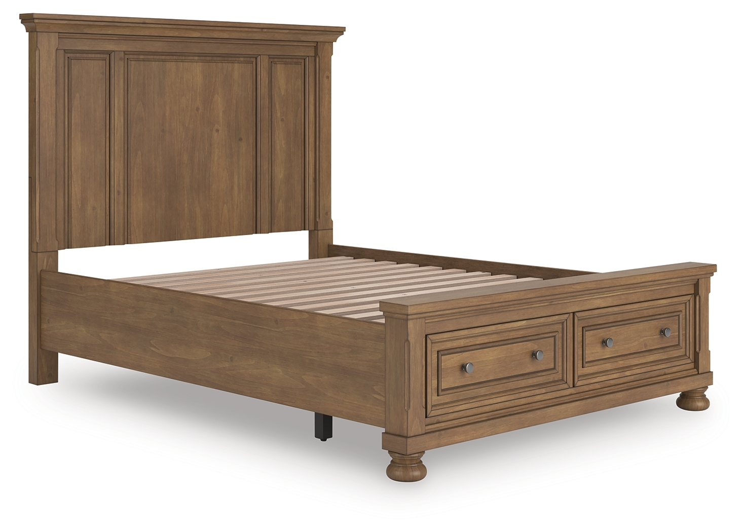 Queen Panel Storage Bed