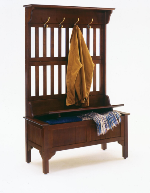 Casual Hall Tree Coat Rack with Bench