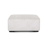 Casual Square Ottoman with Button Tufts
