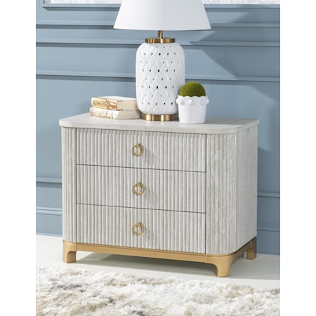 3-Drawer Chest Nightstand