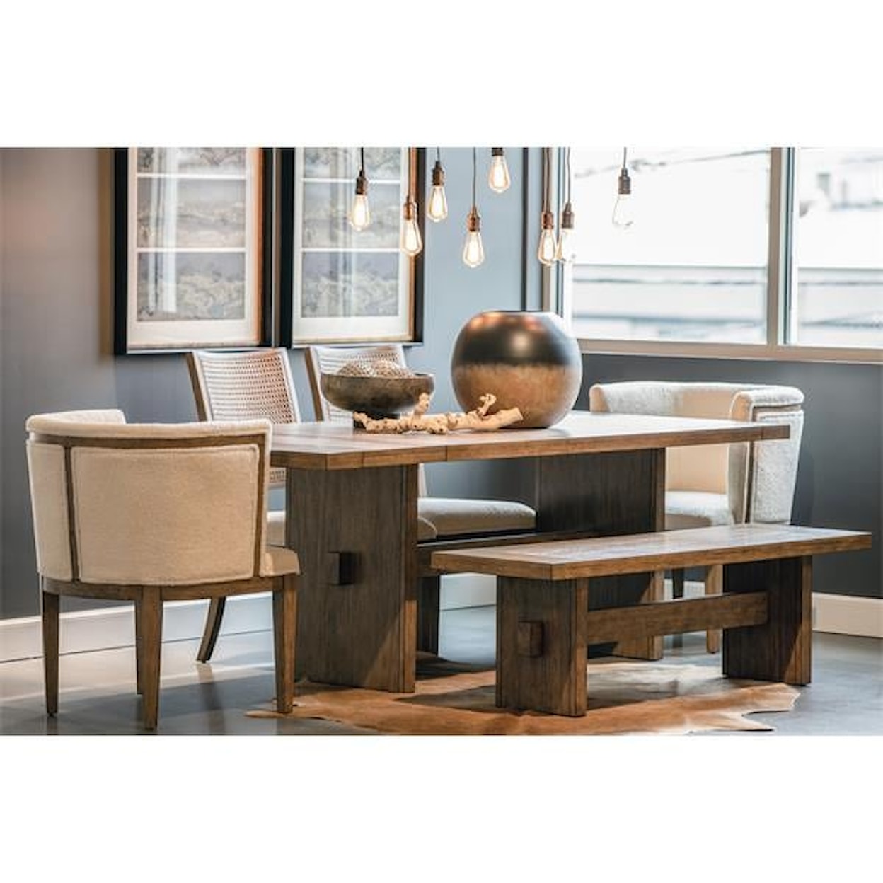 Riverside Furniture Bozeman Trestle Dining Table