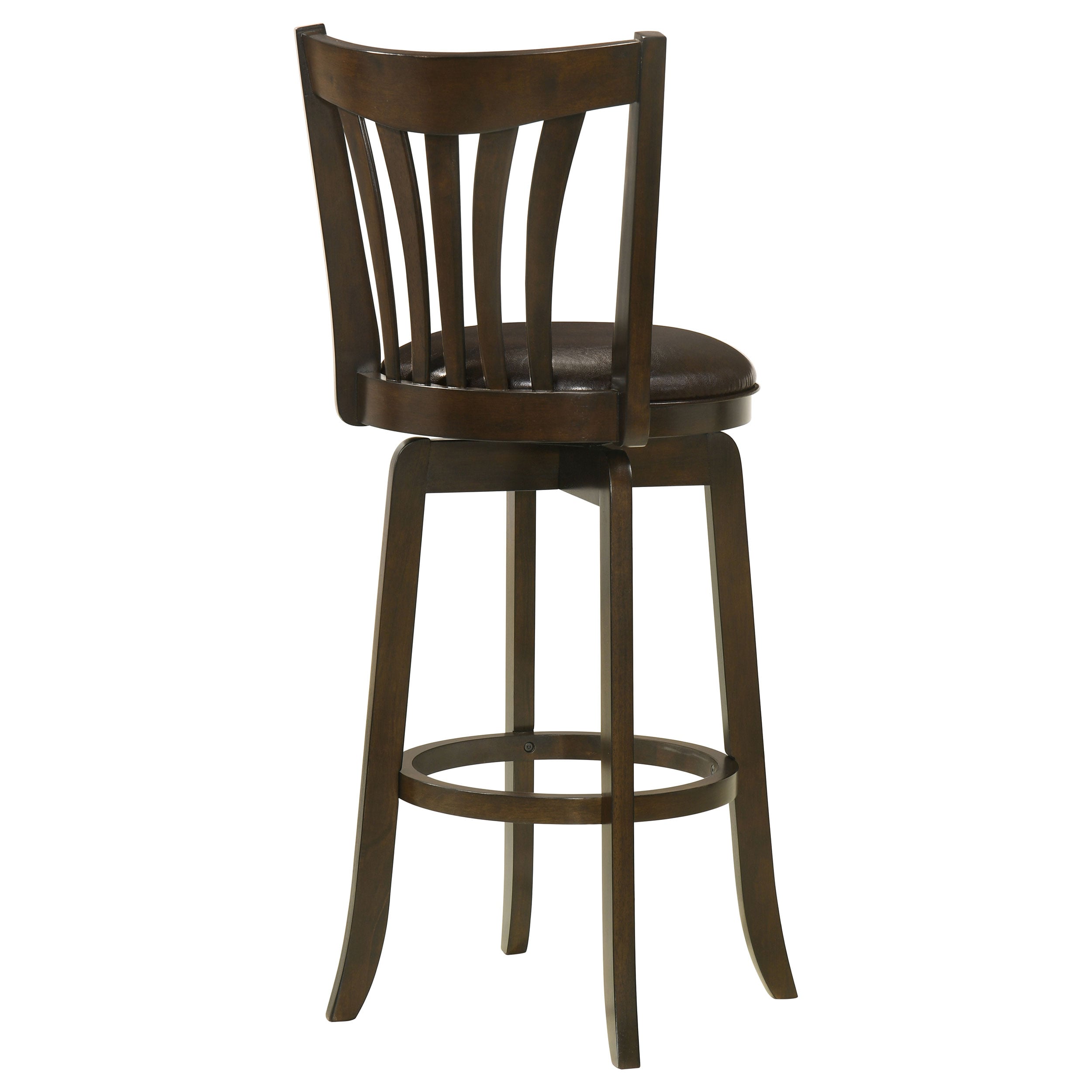 Coaster Lambert Lambert Wood Pub Height Swivel Bar Chair