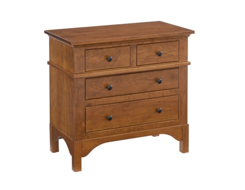 Traditional 4-Drawer Nightstand