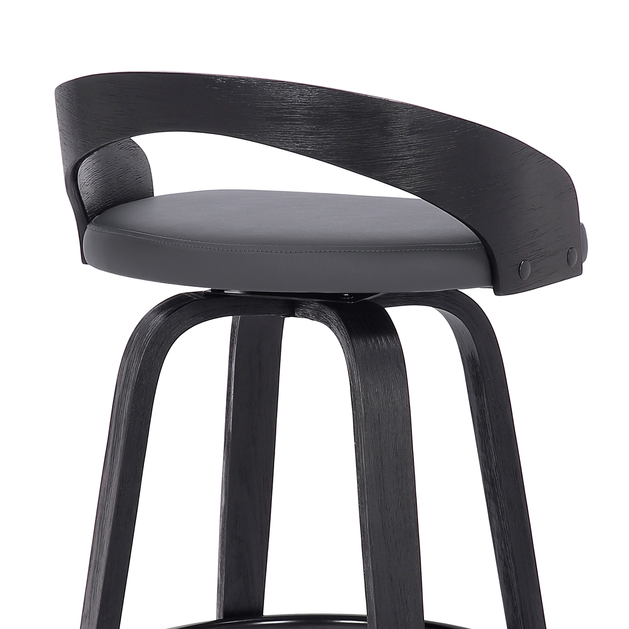Armen Living Sonia Open-Back Swivel Counter Stool