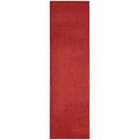 2'2" x 7'6" Brick Red Runner Rug