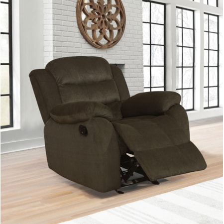 Rodman Glider Recliner Olive