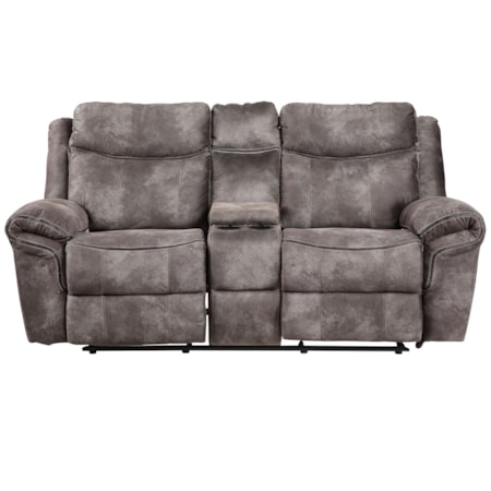 MEMPHIS GREY RECLINING LOVESEAT |