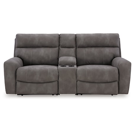 3-Piece Power Reclining Loveseat w/ Console