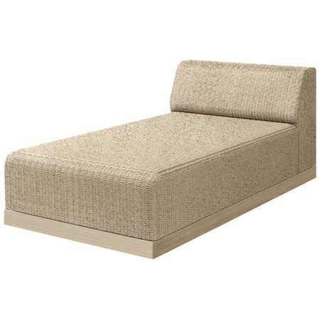 Padded Armless Chaise Section