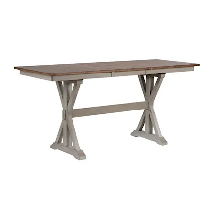Farmhouse Counter-Height Dining Table with Butterfly Leaf