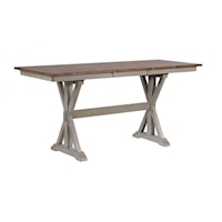 Farmhouse Counter-Height Dining Table with Butterfly Leaf