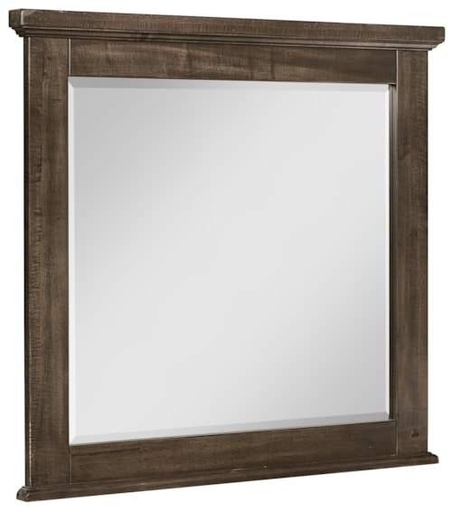 Rustic Landscape Dresser Mirror with Beveled Glass