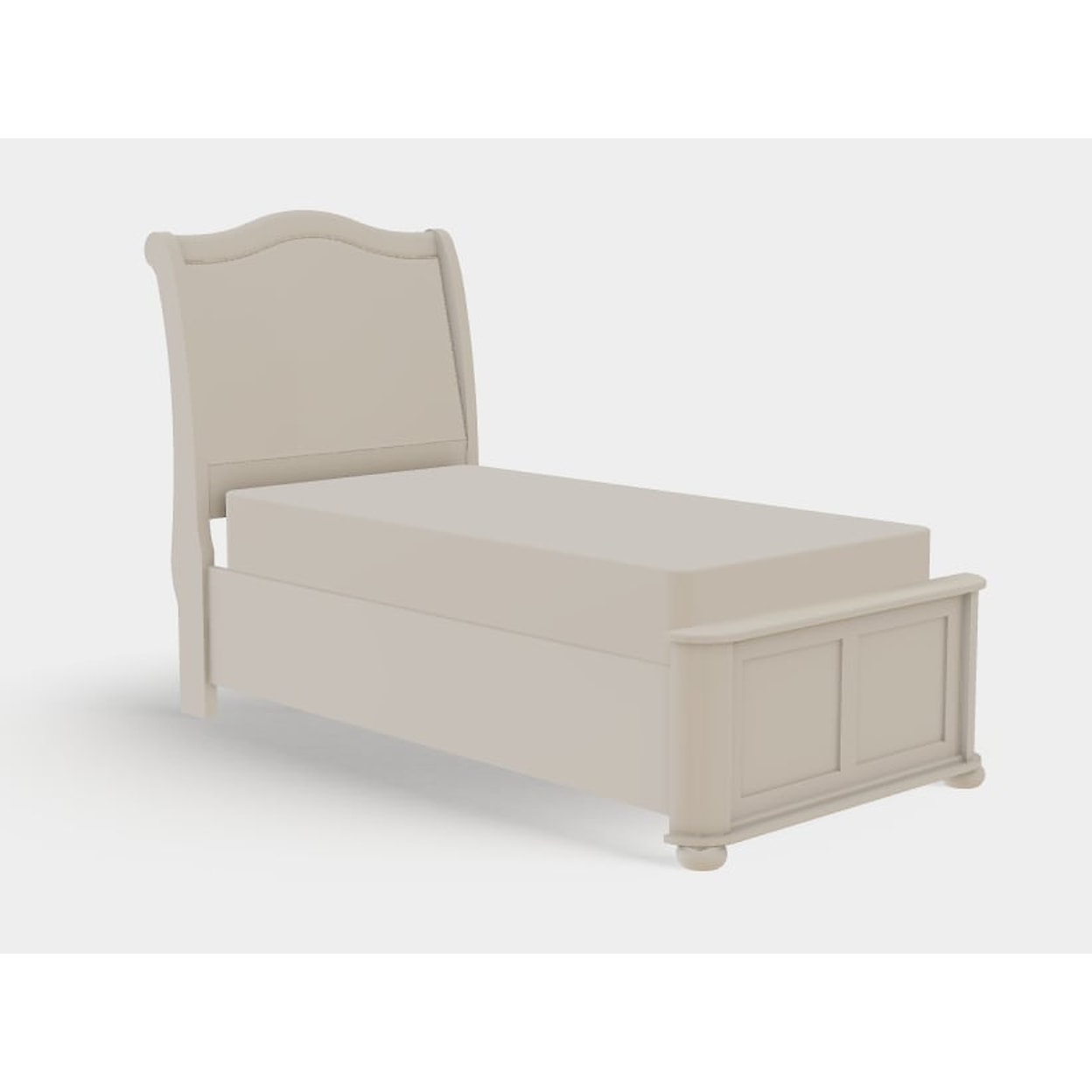 Mavin Kingsport Twin XL Upholstered Bed Right Drawerside
