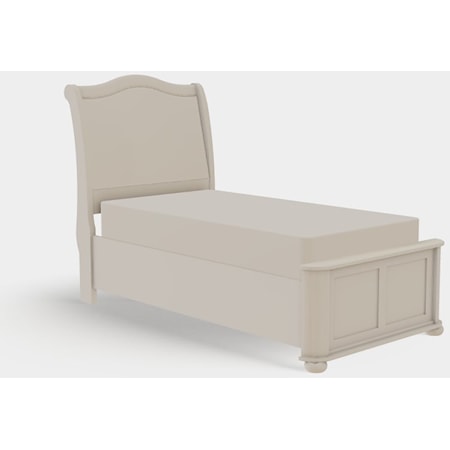 Twin XL Upholstered Bed Right Drawerside