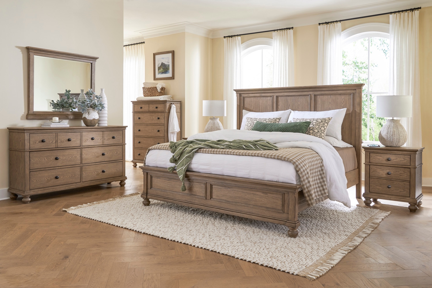 Aspenhome Oxford King Panel Bed