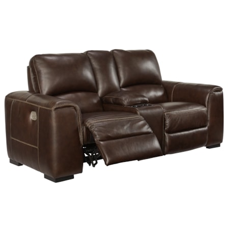 Power Reclining Loveseat with Console