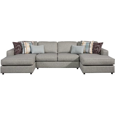 3-Piece Dual Chaise Sectional