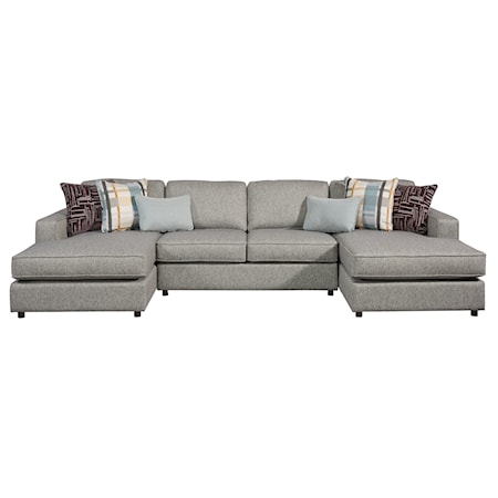 3-Piece Dual Chaise Sectional