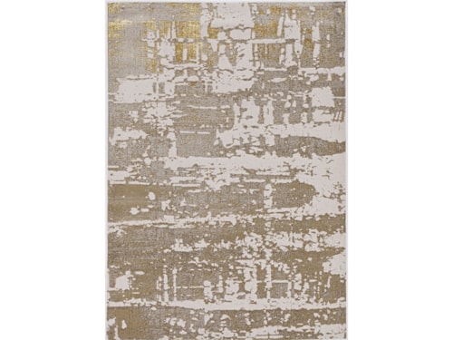 6'7" x 9'6" Ivory Rectangle Rug