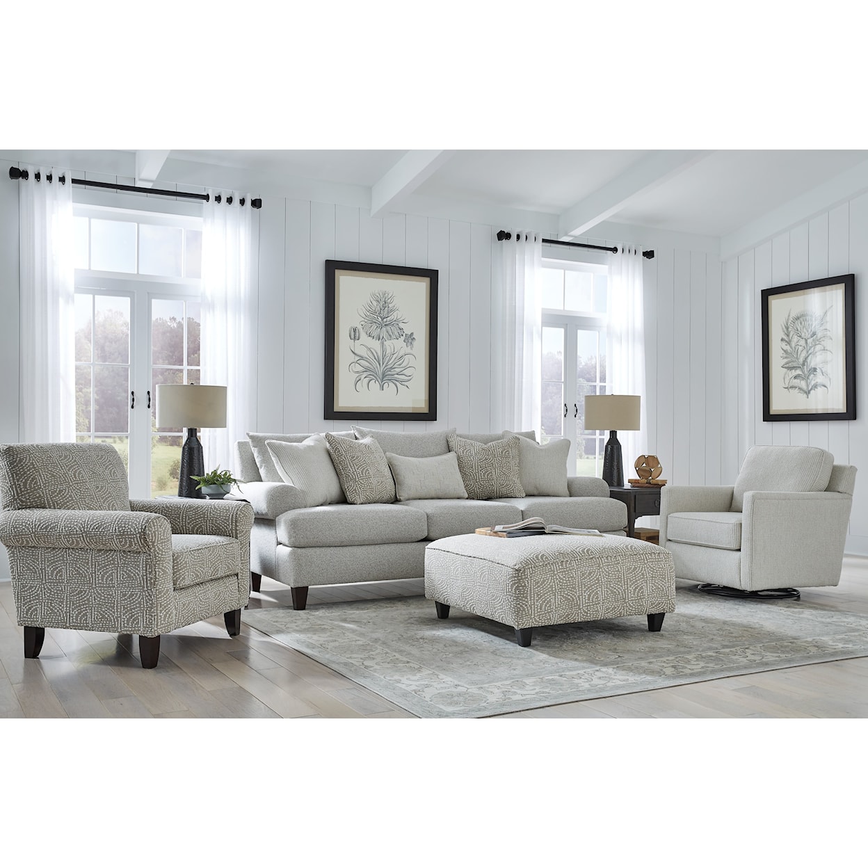 Fusion Furniture 7000 HOGAN COTTON Accent Chair