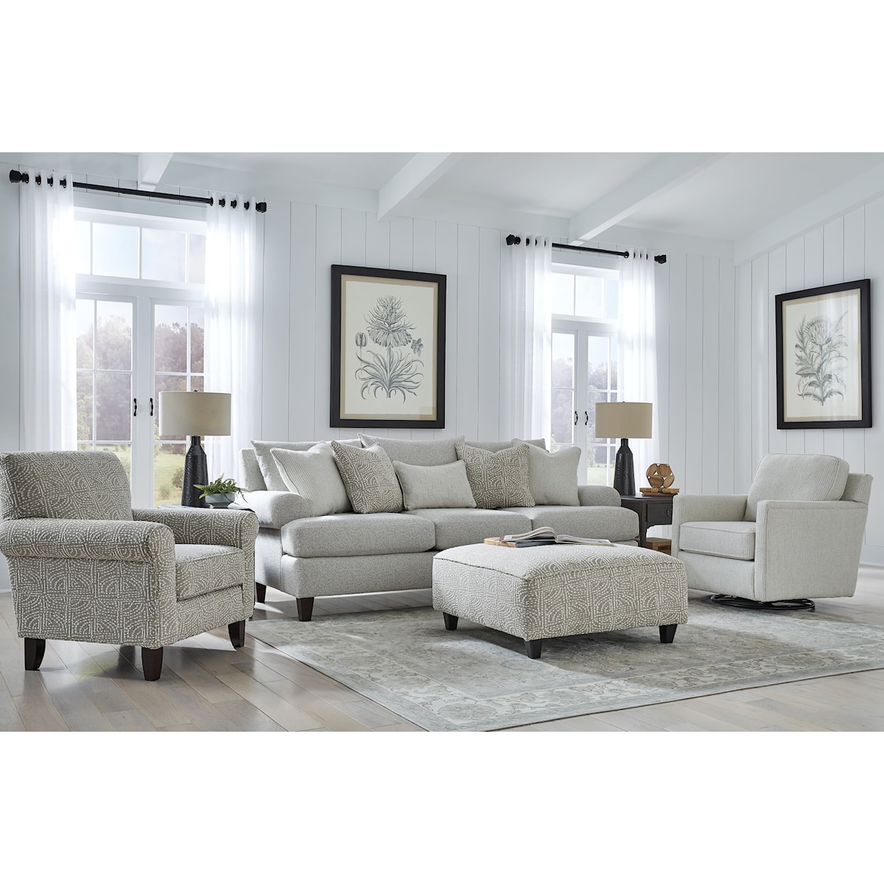 Fusion Furniture 7000 HOGAN COTTON Sofa