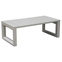 Neutral Contemporary Geometric Patio Cocktail Table