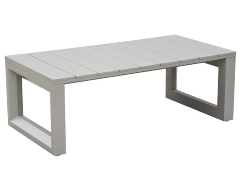 Neutral Contemporary Geometric Patio Cocktail Table