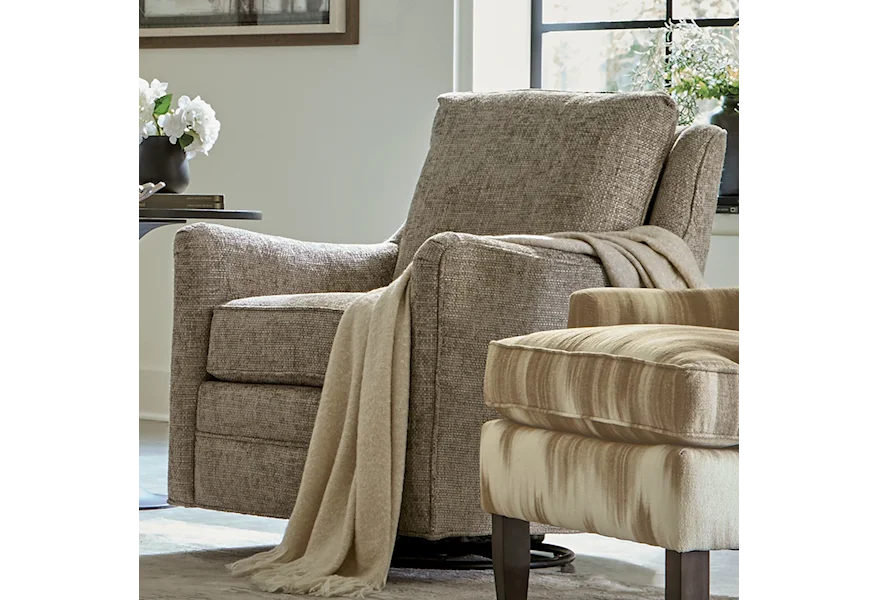 016210 Swivel Glider Chair by Craftmaster at Swann's Furniture & Design