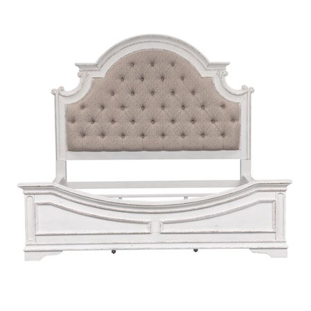 Queen Upholstered Panel Bed