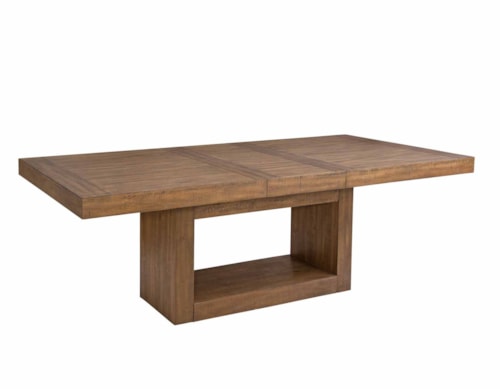 Transitional Dining Table with Removable Leaf